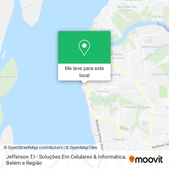 Jefferson T.I - Soluções Em Celulares & Informática mapa