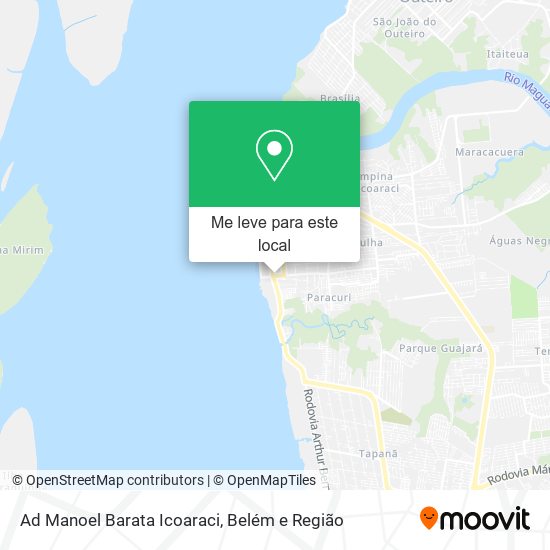 Ad Manoel Barata Icoaraci mapa