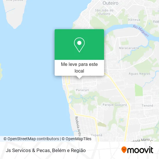 Js Servicos & Pecas mapa