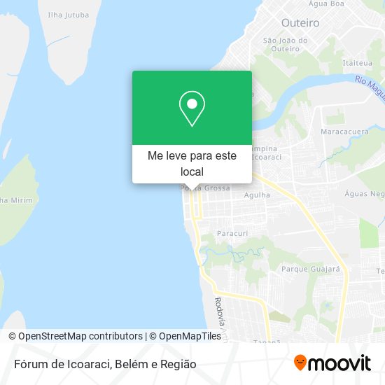 Fórum de Icoaraci mapa
