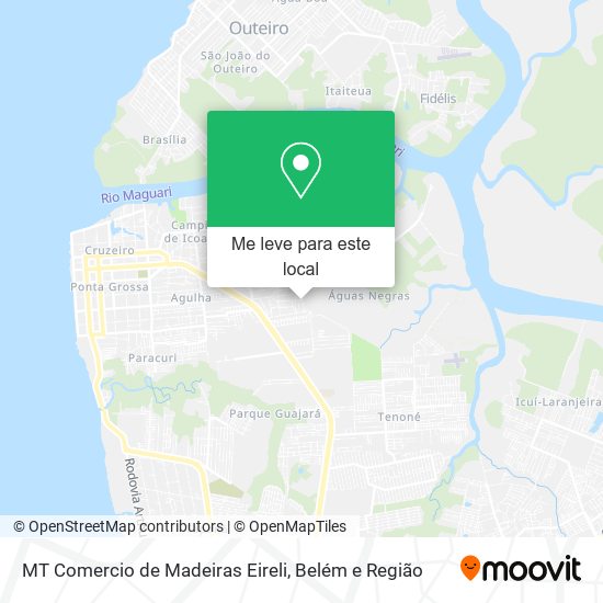 MT Comercio de Madeiras Eireli mapa