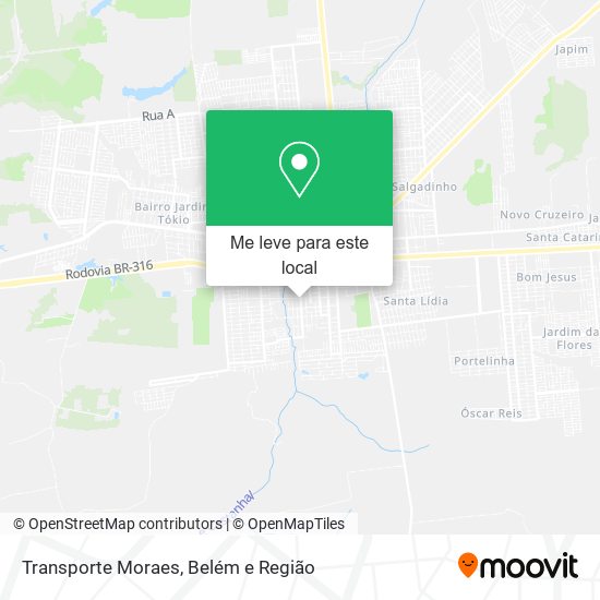 Transporte Moraes mapa