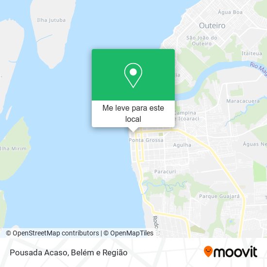 Pousada Acaso mapa