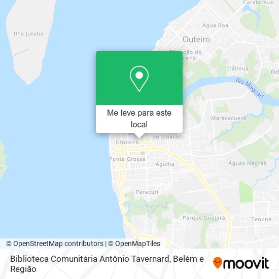 Biblioteca Comunitária Antônio Tavernard mapa
