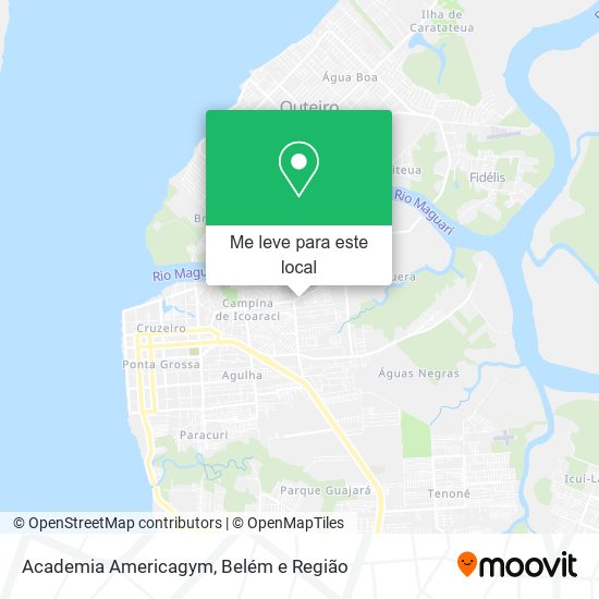 Academia Americagym mapa