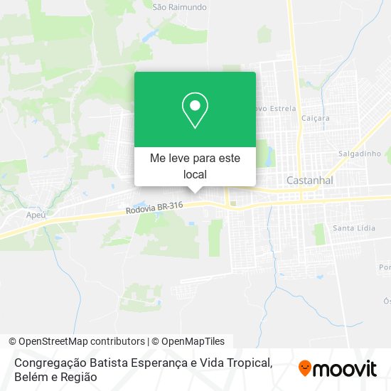 Congregação Batista Esperança e Vida Tropical mapa