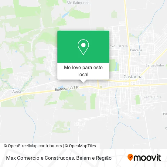 Max Comercio e Construcoes mapa