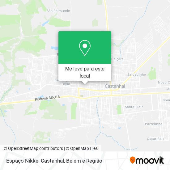 Espaço Nikkei Castanhal mapa
