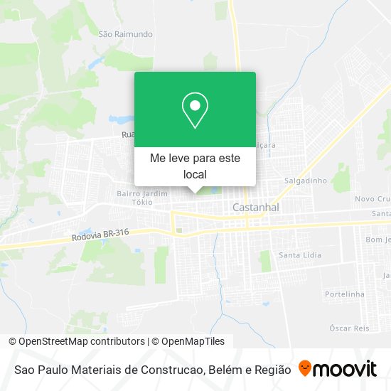 Sao Paulo Materiais de Construcao mapa