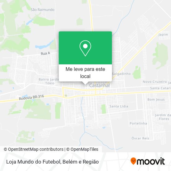 Loja Mundo do Futebol mapa