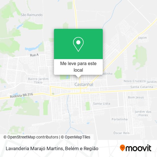 Lavanderia Marajó Martins mapa
