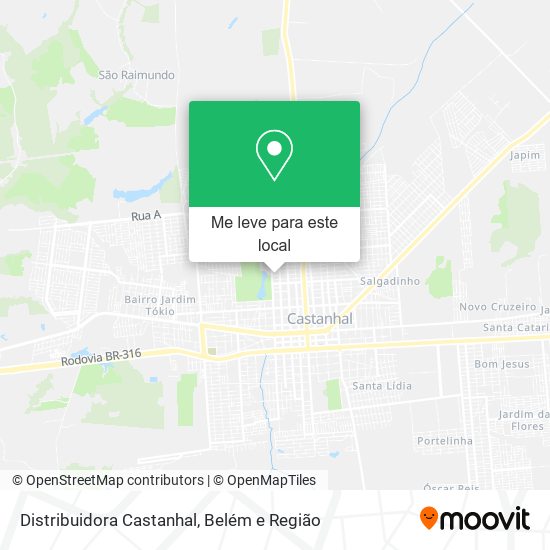 Distribuidora Castanhal mapa