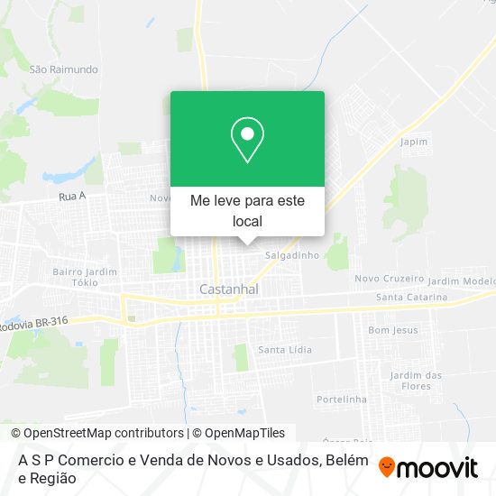 A S P Comercio e Venda de Novos e Usados mapa