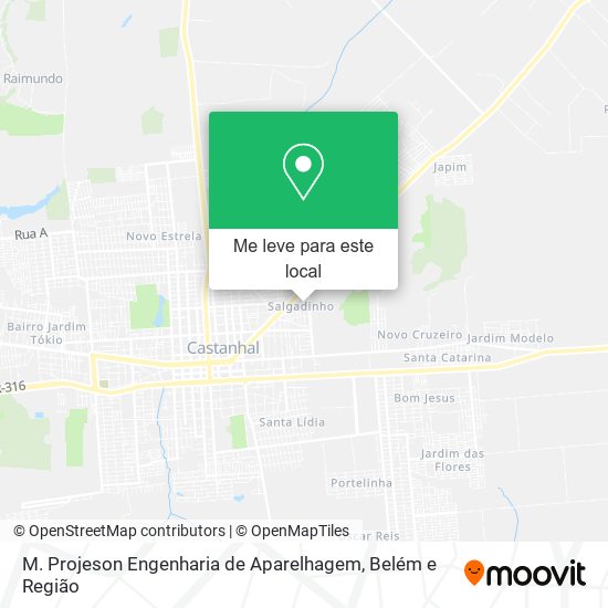 M. Projeson Engenharia de Aparelhagem mapa