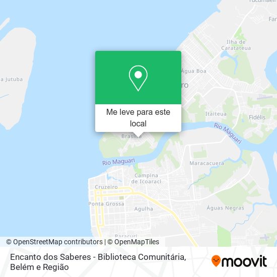 Encanto dos Saberes - Biblioteca Comunitária mapa