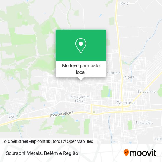 Scursoni Metais mapa