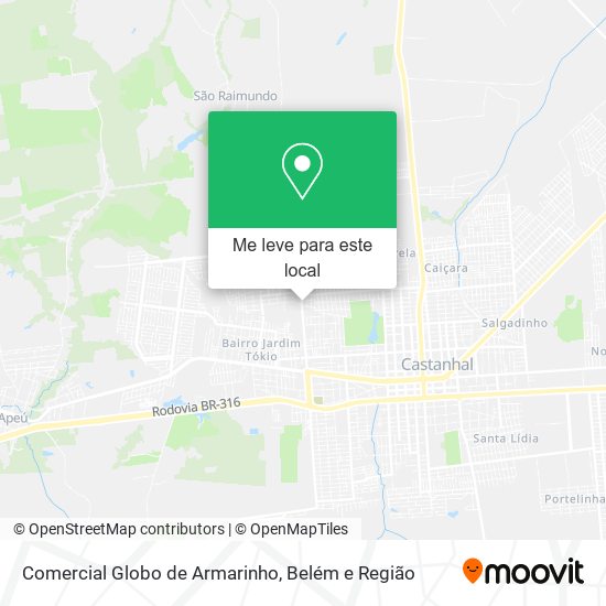 Comercial Globo de Armarinho mapa