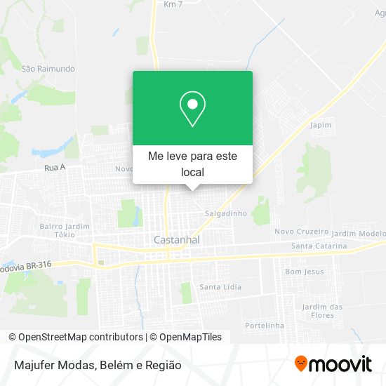 Majufer Modas mapa