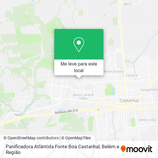 Panificadora Atlântida Fonte Boa Castanhal mapa