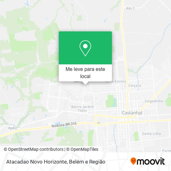 Atacadao Novo Horizonte mapa