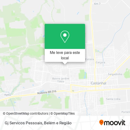 Gj Servicos Pessoais mapa
