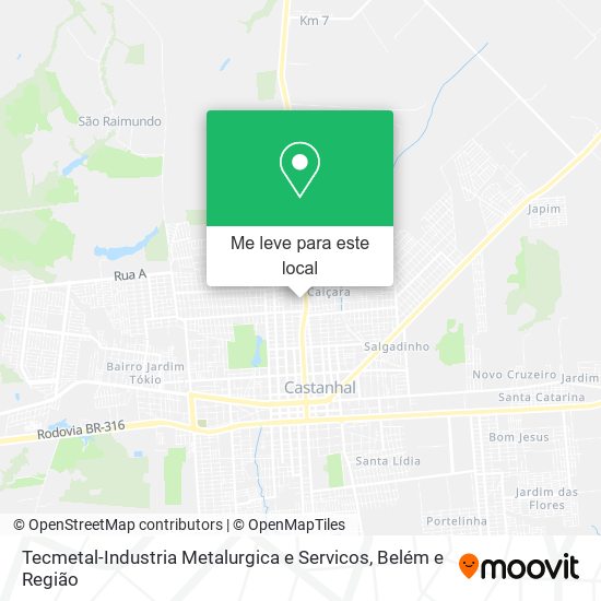 Tecmetal-Industria Metalurgica e Servicos mapa