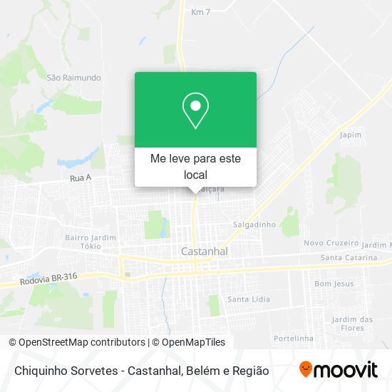 Chiquinho Sorvetes - Castanhal mapa