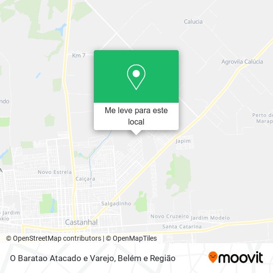 O Baratao Atacado e Varejo mapa