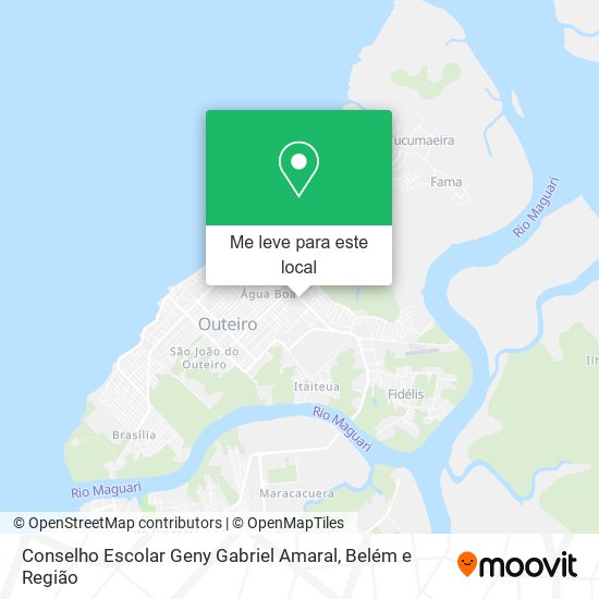 Conselho Escolar Geny Gabriel Amaral mapa