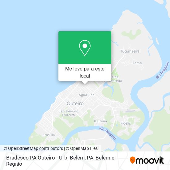 Bradesco PA Outeiro - Urb. Belem, PA mapa