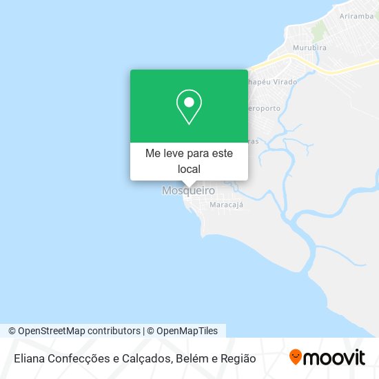 Eliana Confecções e Calçados mapa