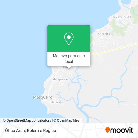 Ótica Arari mapa