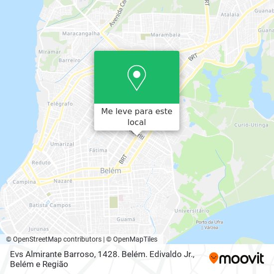 Evs Almirante Barroso,  1428.  Belém. Edivaldo Jr. mapa