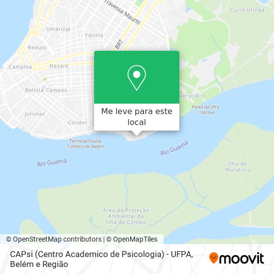 CAPsi (Centro Academico de Psicologia) - UFPA mapa