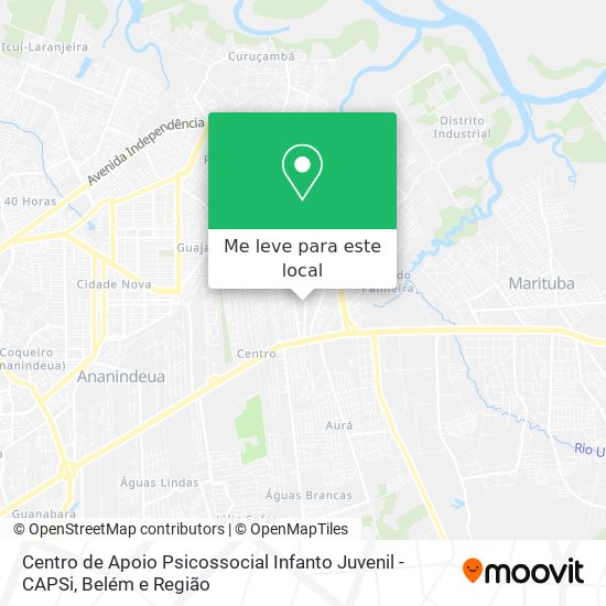 Centro de Apoio Psicossocial Infanto Juvenil - CAPSi mapa
