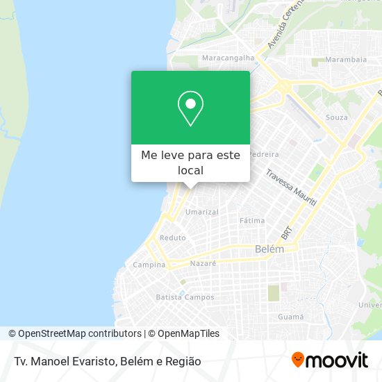 Tv. Manoel Evaristo mapa
