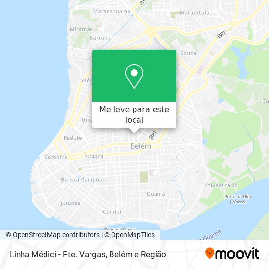 Linha Médici - Pte. Vargas mapa