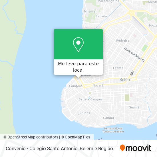 Convênio - Colégio Santo Antônio mapa