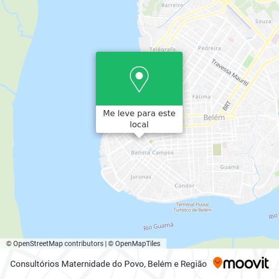 Consultórios Maternidade do Povo mapa