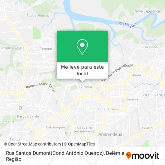Rua Santos Dumont(Cond.António Queiroz) mapa