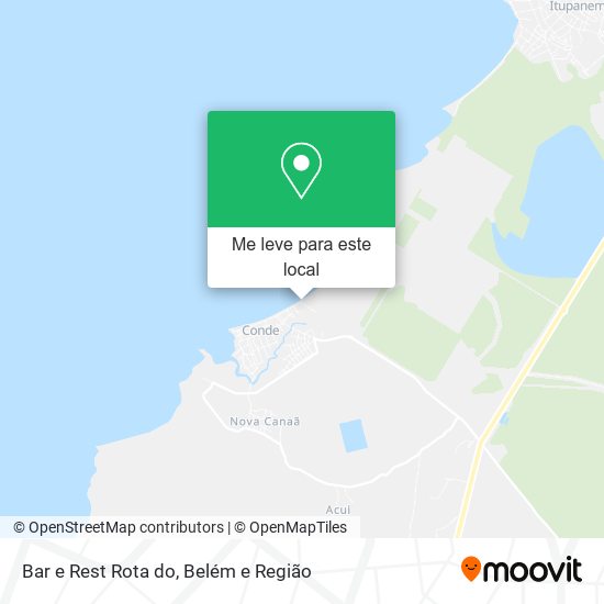 Bar e Rest Rota do mapa