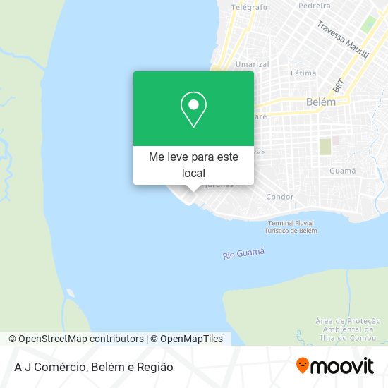 A J Comércio mapa