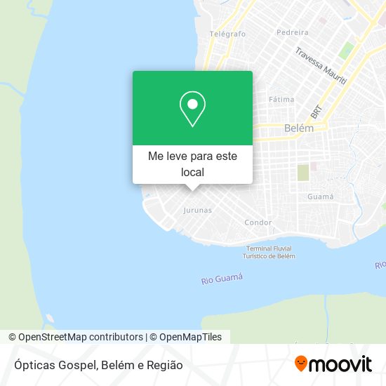 Ópticas Gospel mapa