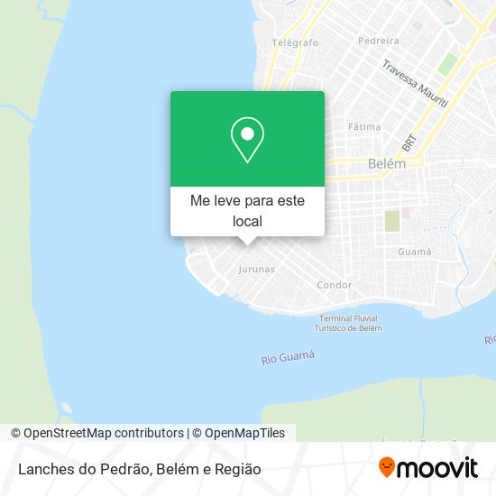 Lanches do Pedrão mapa