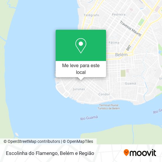 Escolinha do Flamengo mapa