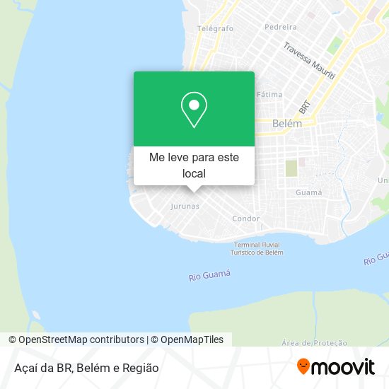 Açaí da BR mapa