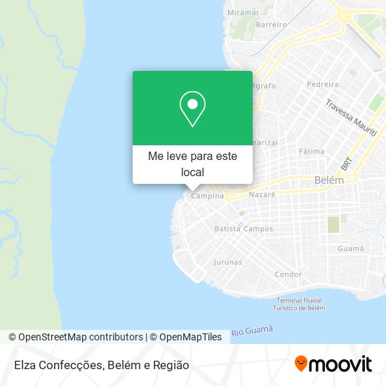 Elza Confecções mapa