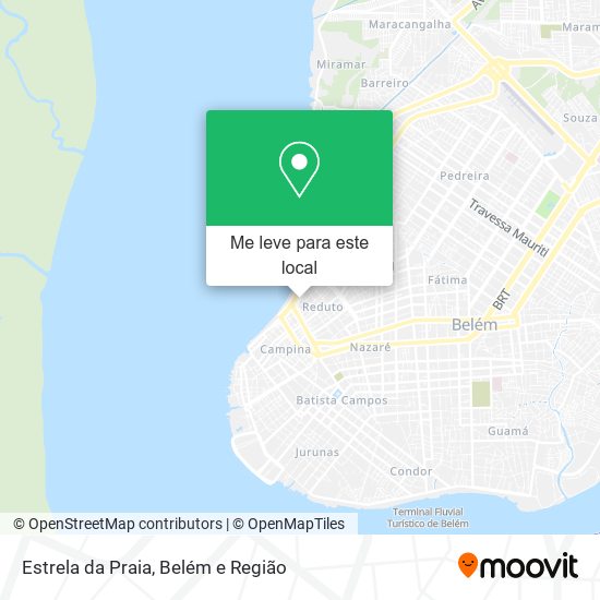 Estrela da Praia mapa