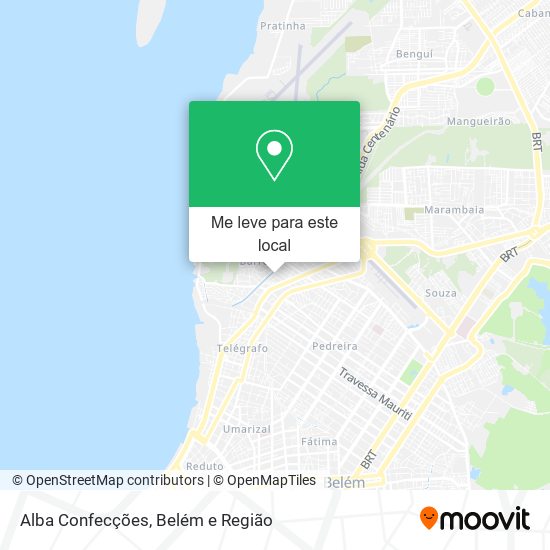 Alba Confecções mapa
