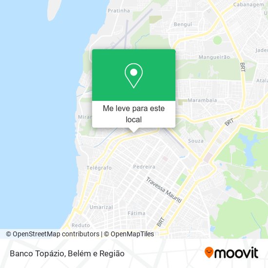Banco Topázio mapa